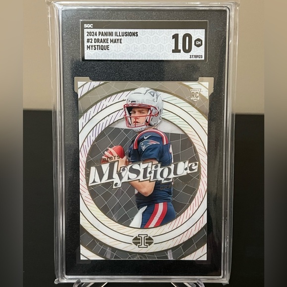 Drake Maye Illusions Mystique Rookie RC SGC 10 Patriots Super Bowl ๐ฅ๐ฅ๐ POP 4! - Picture 1 of 2